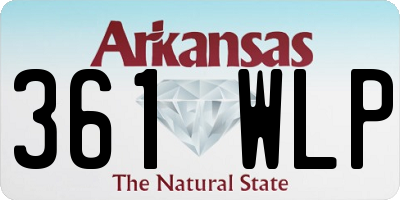 AR license plate 361WLP
