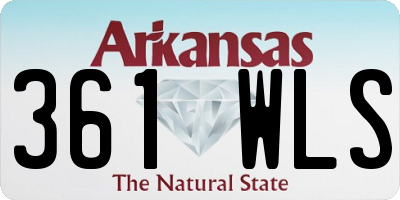AR license plate 361WLS