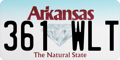 AR license plate 361WLT