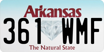 AR license plate 361WMF