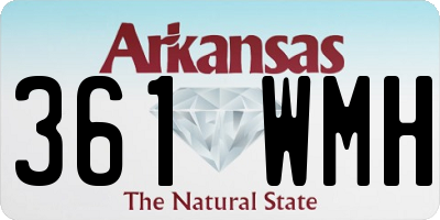 AR license plate 361WMH