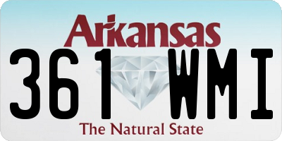 AR license plate 361WMI