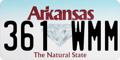 AR license plate 361WMM