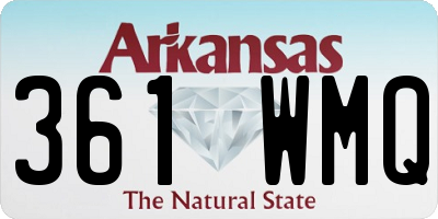 AR license plate 361WMQ