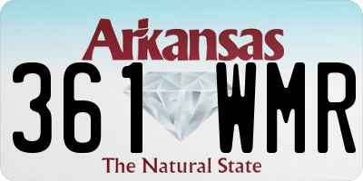 AR license plate 361WMR