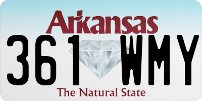 AR license plate 361WMY