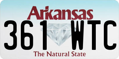 AR license plate 361WTC