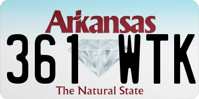 AR license plate 361WTK