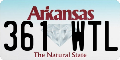 AR license plate 361WTL