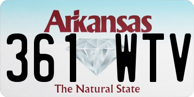 AR license plate 361WTV