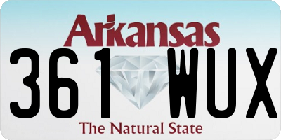 AR license plate 361WUX