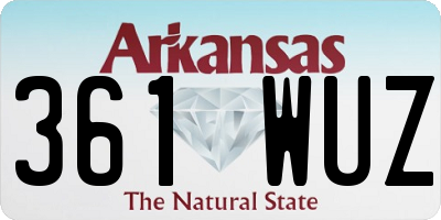 AR license plate 361WUZ