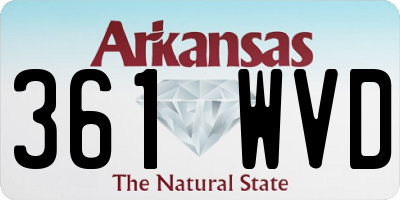 AR license plate 361WVD