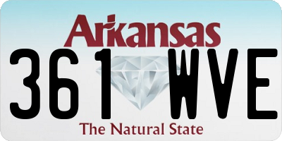 AR license plate 361WVE