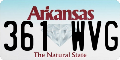 AR license plate 361WVG