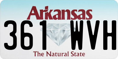 AR license plate 361WVH