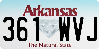 AR license plate 361WVJ