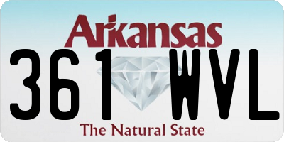 AR license plate 361WVL