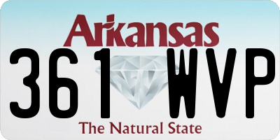 AR license plate 361WVP