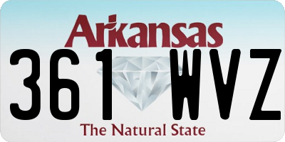 AR license plate 361WVZ