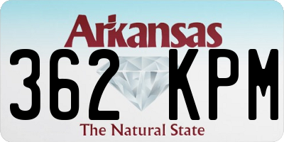 AR license plate 362KPM