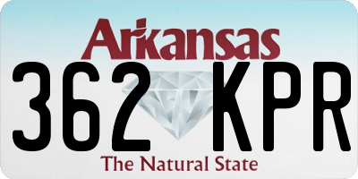 AR license plate 362KPR