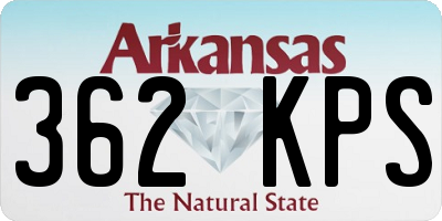 AR license plate 362KPS