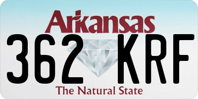 AR license plate 362KRF