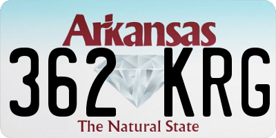 AR license plate 362KRG
