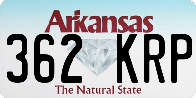 AR license plate 362KRP