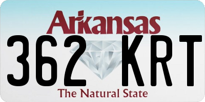 AR license plate 362KRT