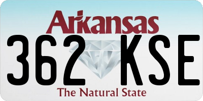 AR license plate 362KSE
