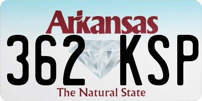 AR license plate 362KSP