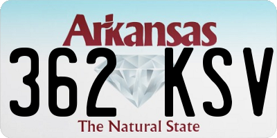 AR license plate 362KSV