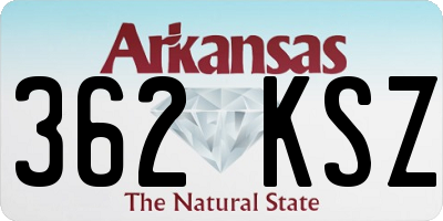 AR license plate 362KSZ