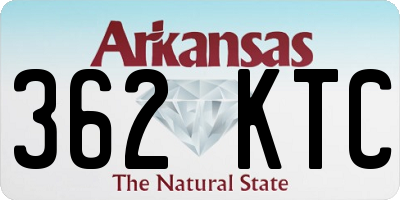 AR license plate 362KTC