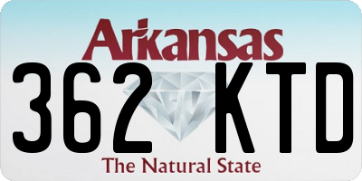 AR license plate 362KTD