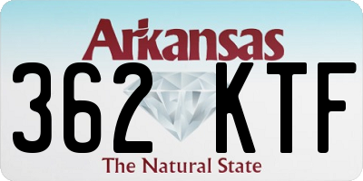 AR license plate 362KTF