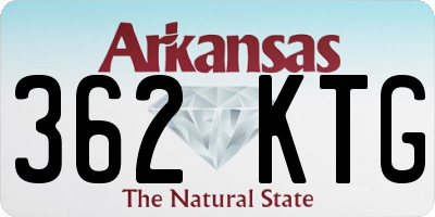 AR license plate 362KTG