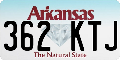 AR license plate 362KTJ