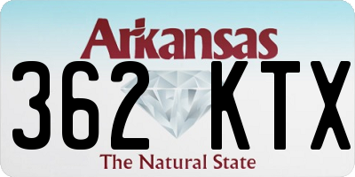 AR license plate 362KTX