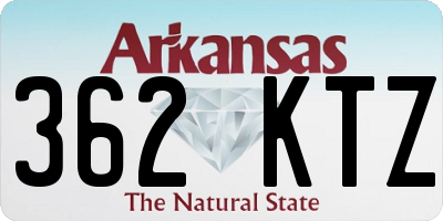 AR license plate 362KTZ