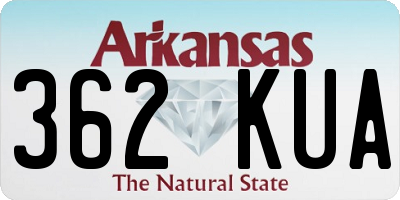 AR license plate 362KUA