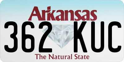 AR license plate 362KUC