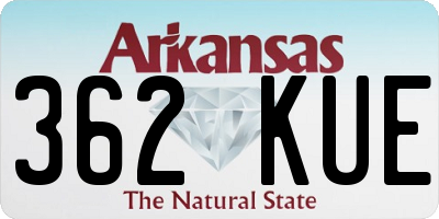 AR license plate 362KUE