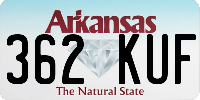 AR license plate 362KUF