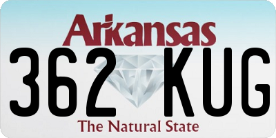 AR license plate 362KUG