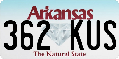 AR license plate 362KUS