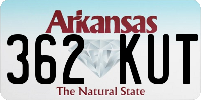 AR license plate 362KUT