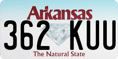AR license plate 362KUU